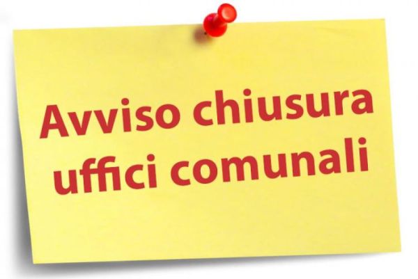  AVVISO CHIUSURA AL PUBBLICO 